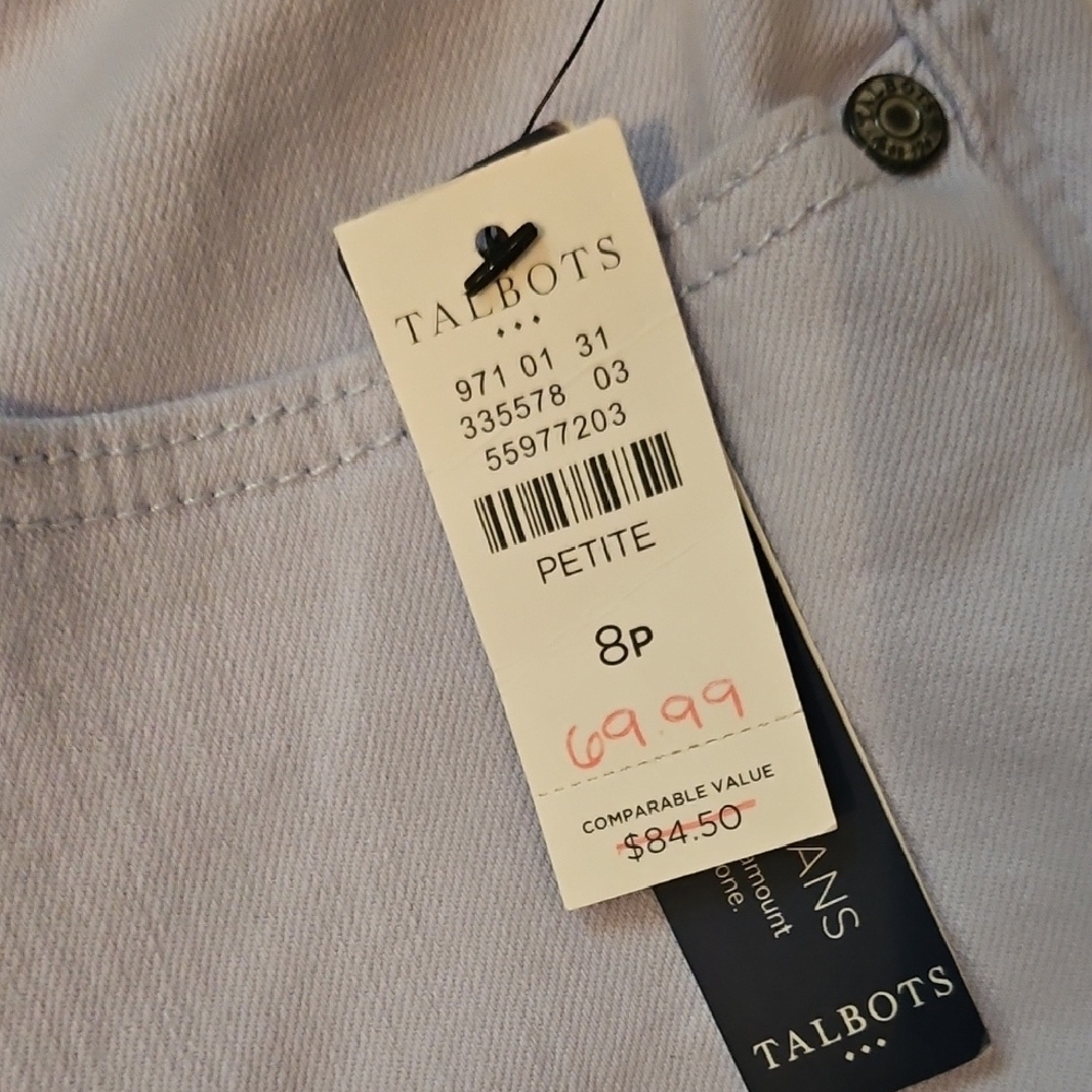 Talbots Light Lavender Jegging/Crop Denim -Simply Flatterng Collection - Picture 8 of 12